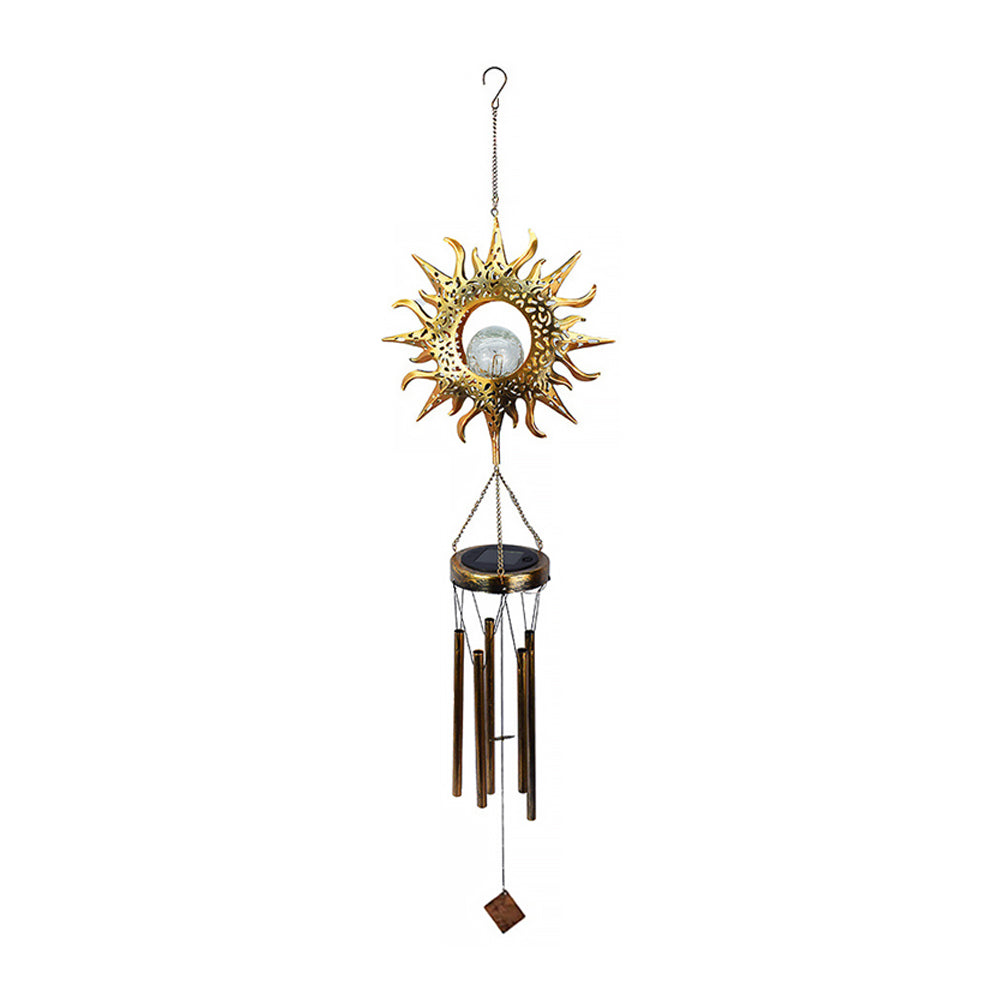 Retro Solar Wind Chime Lights-Sun