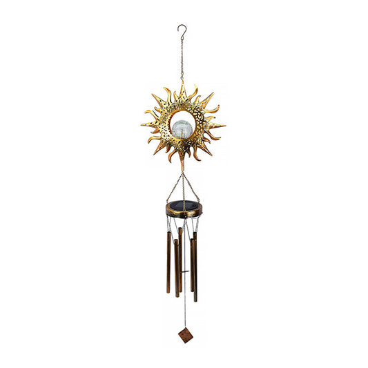Retro Solar Wind Chime Lights-Sun