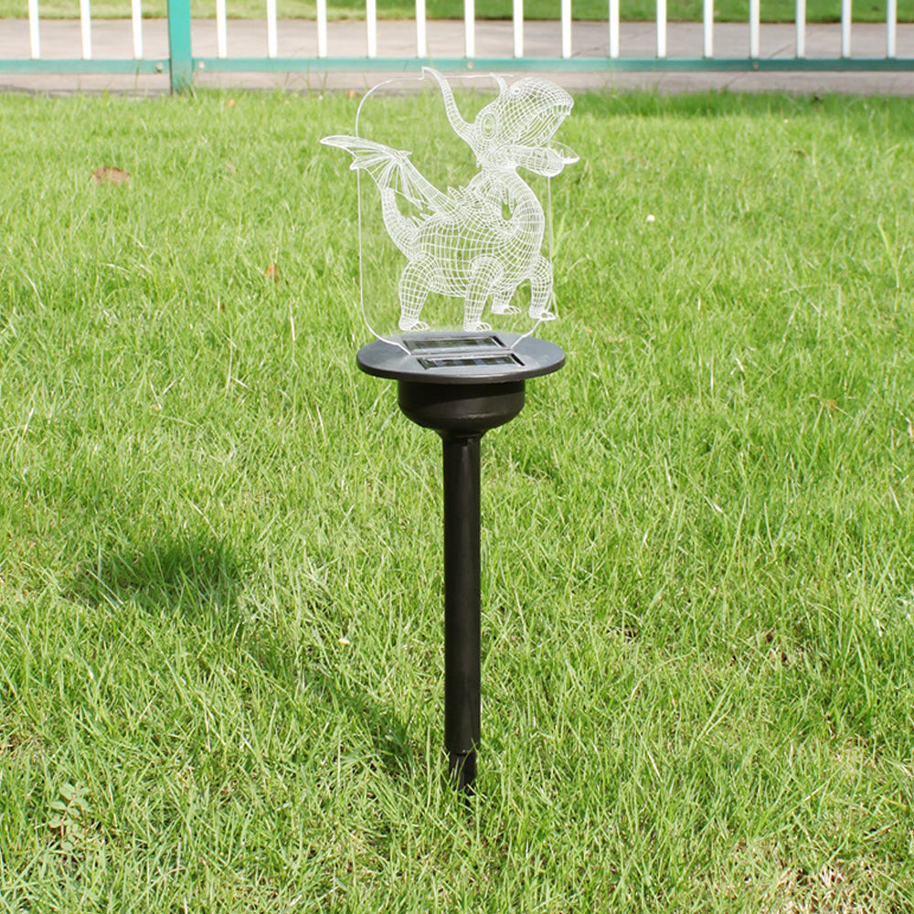 Solar Powered Transparent Acrylic LED Light-Charmander