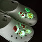 70Pcs Glow in the Dark Christmas Shoe Charms for Croc Bracelet Wristband