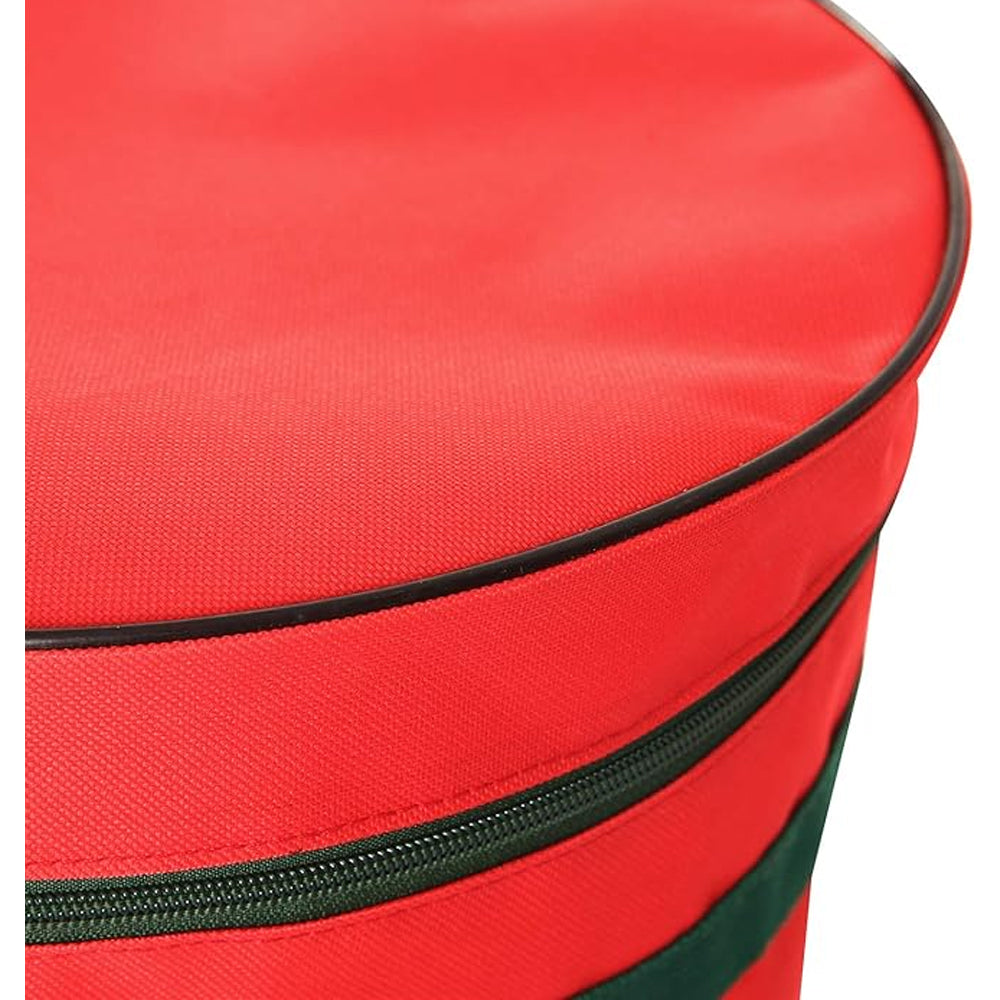 Christmas Light Storage Bag with Zipper 600D Oxford Fabric for Christmas Holiday Lights Bulbs