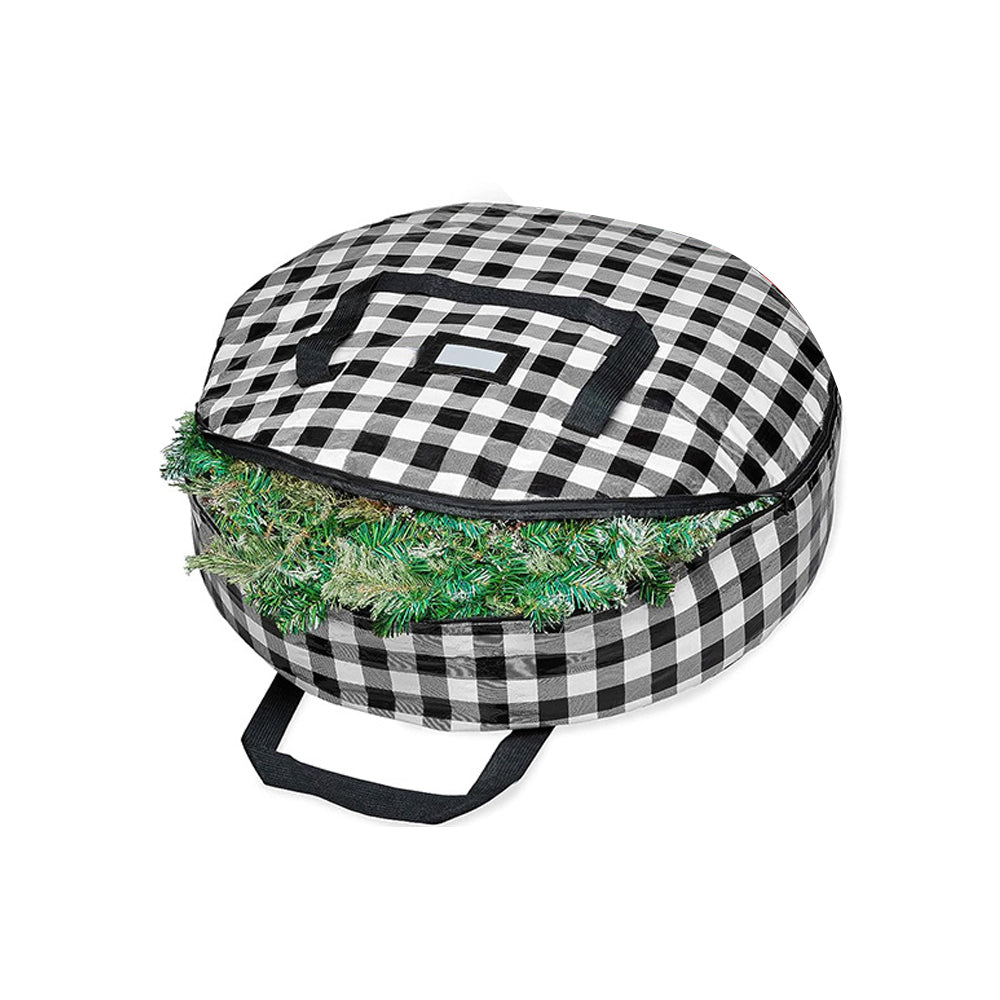 Christmas Wreath Storage Bag with Dual Zippers