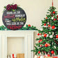 Christmas Wreath Door Listing Sign for Front Door