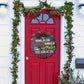 Christmas Wreath Door Listing Sign for Front Door