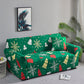 Christmas Stretch Sofa Cover-Green
