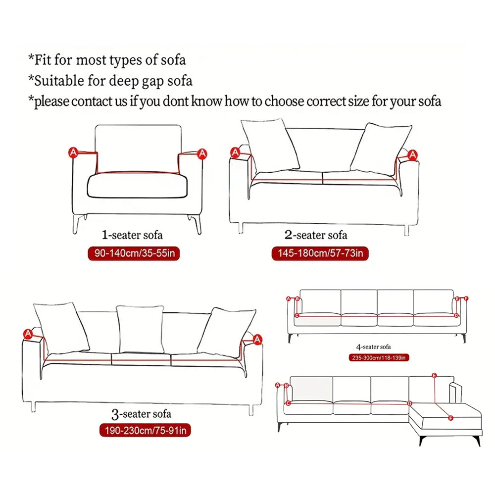 Christmas Stretch Sofa Cover-Santa