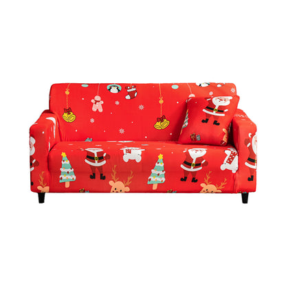 Christmas Stretch Sofa Cover-Bells