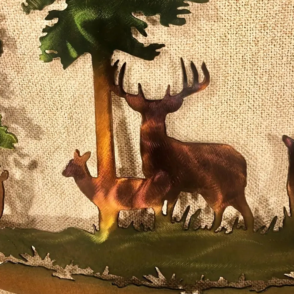 Deer or Bear Forest Metal Wall Art Decor for Office Home Wall Decorations