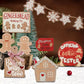 12pcs Wooden Gingerbread Man Christmas Tree Hanging Pendants Cute Christmas Party Ornaments