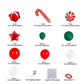 225Pcs Merry Christmas Foil Balloon Party Decorations