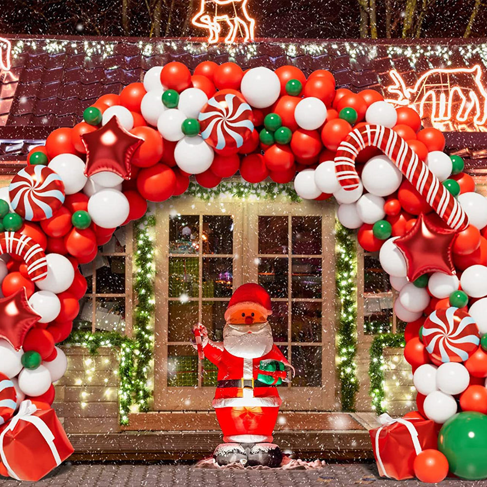 225Pcs Merry Christmas Foil Balloon Party Decorations