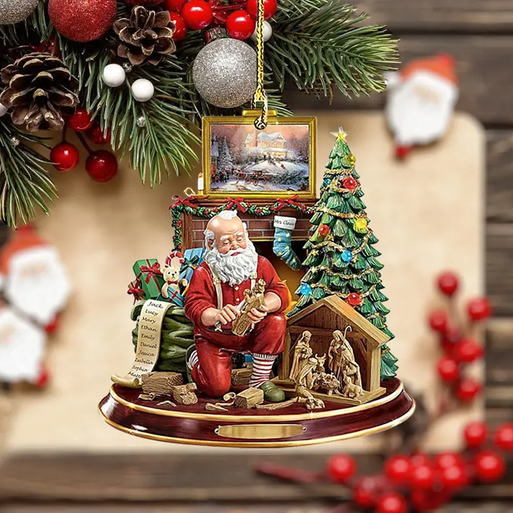 8Pcs Christmas Tree Hanging Ornaments with String
