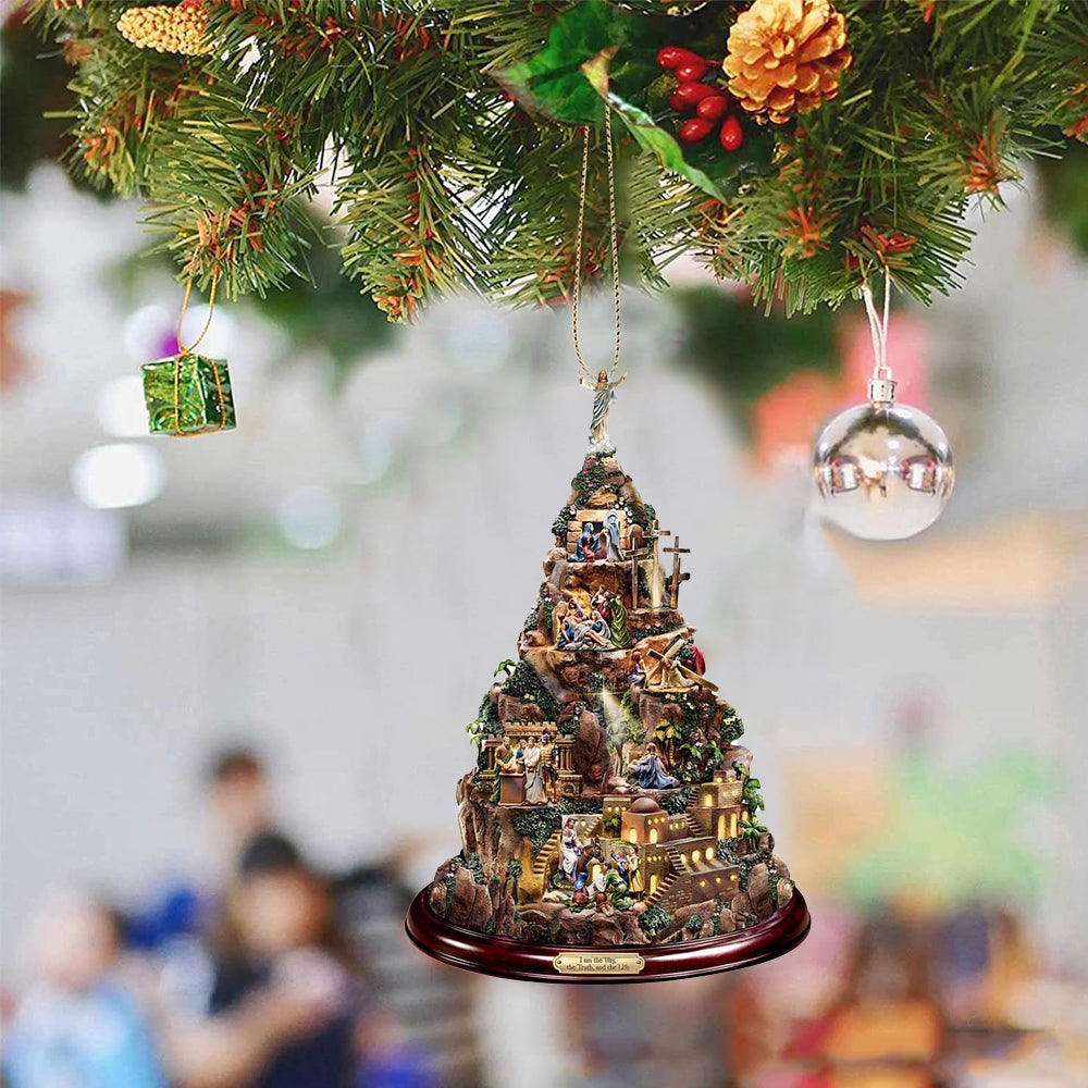 8Pcs Christmas Tree Hanging Ornaments with String
