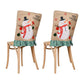 2Pcs Christmas Chair Back Cover Dining Chair Covers