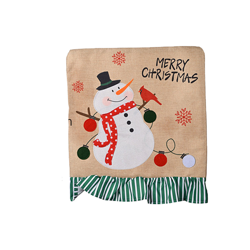 2Pcs Christmas Chair Back Cover Dining Chair Covers
