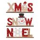Christmas Wood Decoration Xmas Mantel Decor Table Top Ornaments