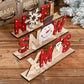 Christmas Wood Decoration Xmas Mantel Decor Table Top Ornaments