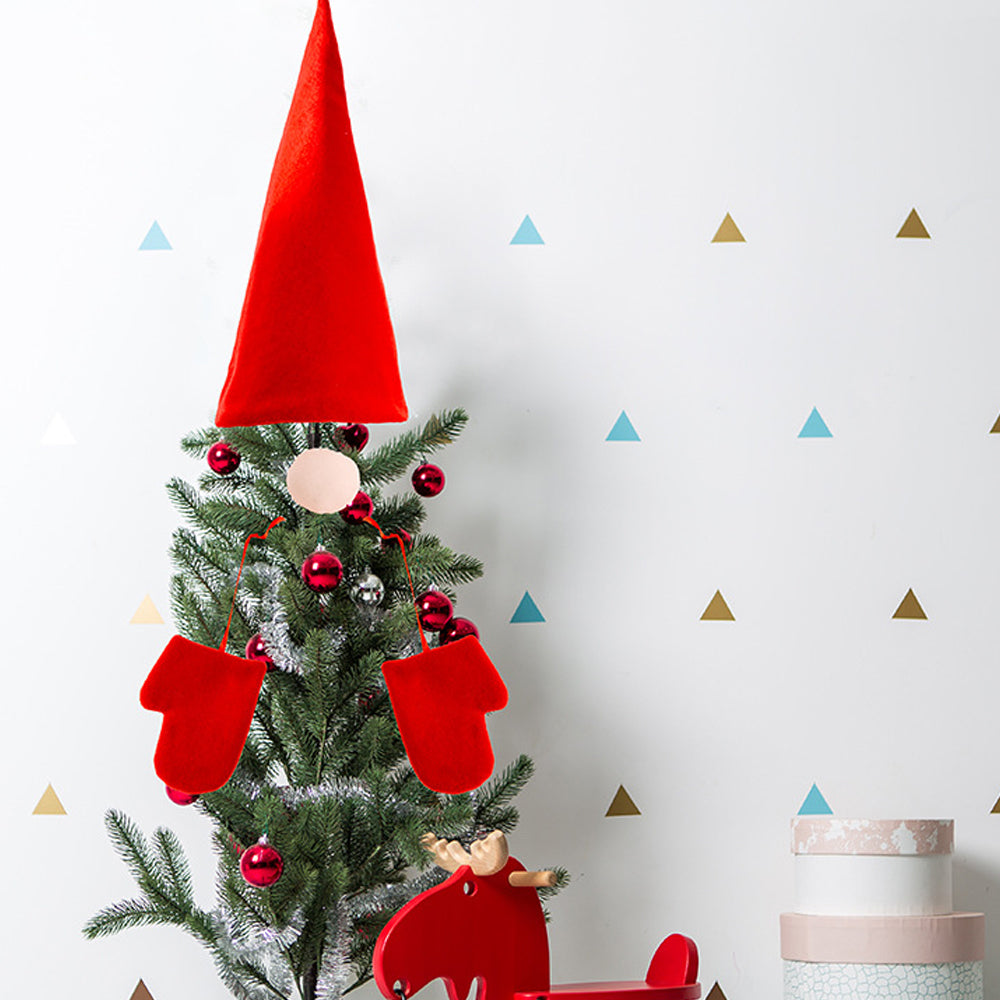 Christmas Supplies Hat Nose Gloves Tree Top Creative Home Decoration