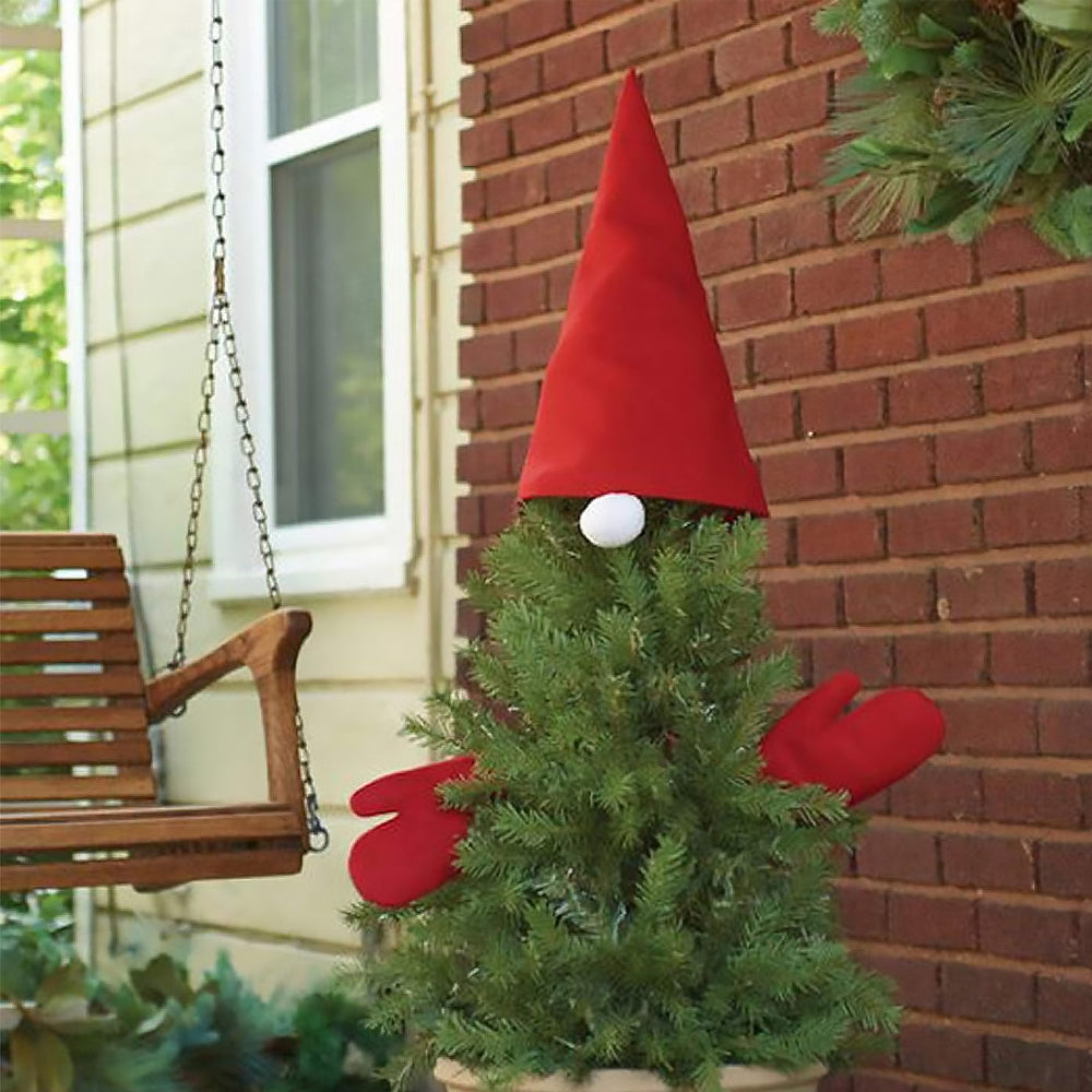 Christmas Supplies Hat Nose Gloves Tree Top Creative Home Decoration