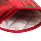 2Pcs Set Christmas Oven Mitt/Pot Holder Reusable Kitchen Heat Insulation Pad Microwave Gloves