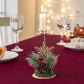 3Pcs Christmas Candlestick Tea Lights Metal Candle Holder Xmas Tabletop Decoration