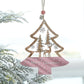 5Pcs Christmas Wooden Hanging Ornament Xmas Tree Pendant Decorations Home Decor