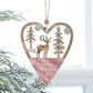 5Pcs Christmas Wooden Hanging Ornament Xmas Tree Pendant Decorations Home Decor