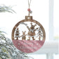 5Pcs Christmas Wooden Hanging Ornament Xmas Tree Pendant Decorations Home Decor
