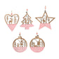 5Pcs Christmas Wooden Hanging Ornament Xmas Tree Pendant Decorations Home Decor