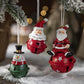 3Pcs Christmas Painted Resin Bell Pendant Creative Decorations Christmas Tree Pendant