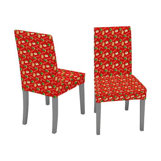 2Pcs Christmas Santa Chair Cover Decorations Xmas Chair Slipcover Creative Pattern-Gifts