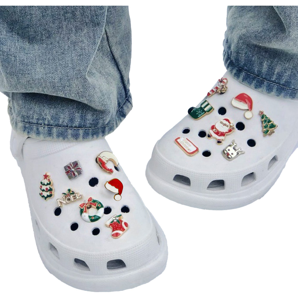 17pcs Christmas Shoes Decoration Shoe Charms for Men Women Adult Party Holiday Gifts