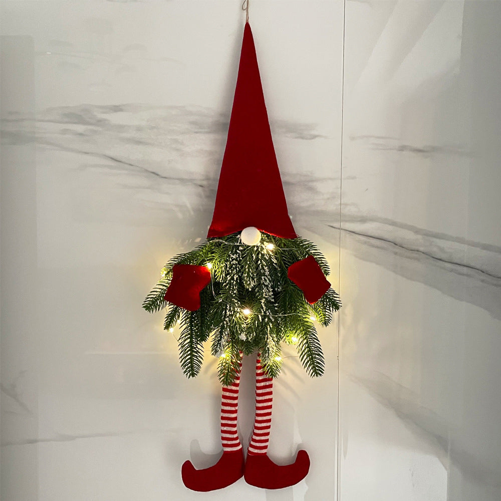 Christmas Tree Gnomes Ornament Long-legged Elf Door Hanging