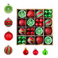 Christmas Ball Ornaments Christmas Tree Decoration-Red and Green