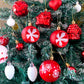 Christmas Ball Ornaments Christmas Tree Decoration-Red and White