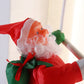 Santa Claus Climbing on Rope Ladder Christmas Pendant