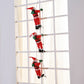 Santa Claus Climbing on Rope Ladder Christmas Pendant