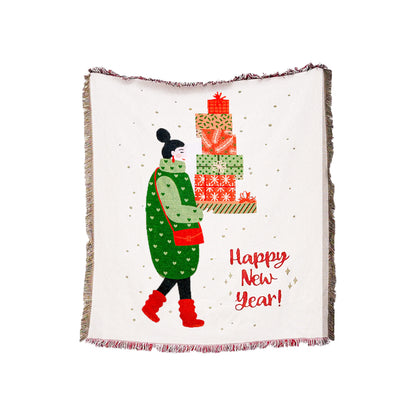 Christmas Theme Camping Blanket Sofa Blanket for Christmas Gifts-Gifts
