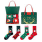 4 Pairs Christmas Socks Funny Cotton Socks with Christmas Box