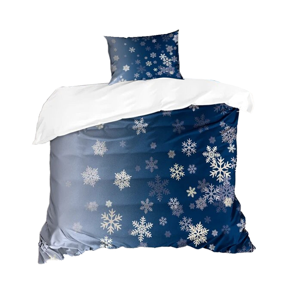 2Pcs/3Pcs Christmas Bedding Set Single Double Queen King Size Quilt Cover Pillowcases Set