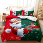 2Pcs/3Pcs Christmas Bedding Set Single Double Queen King Size Quilt Cover Pillowcases Set