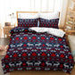 2Pcs/3Pcs Christmas Bedding Set Single Double Queen King Size Quilt Cover Pillowcases Set