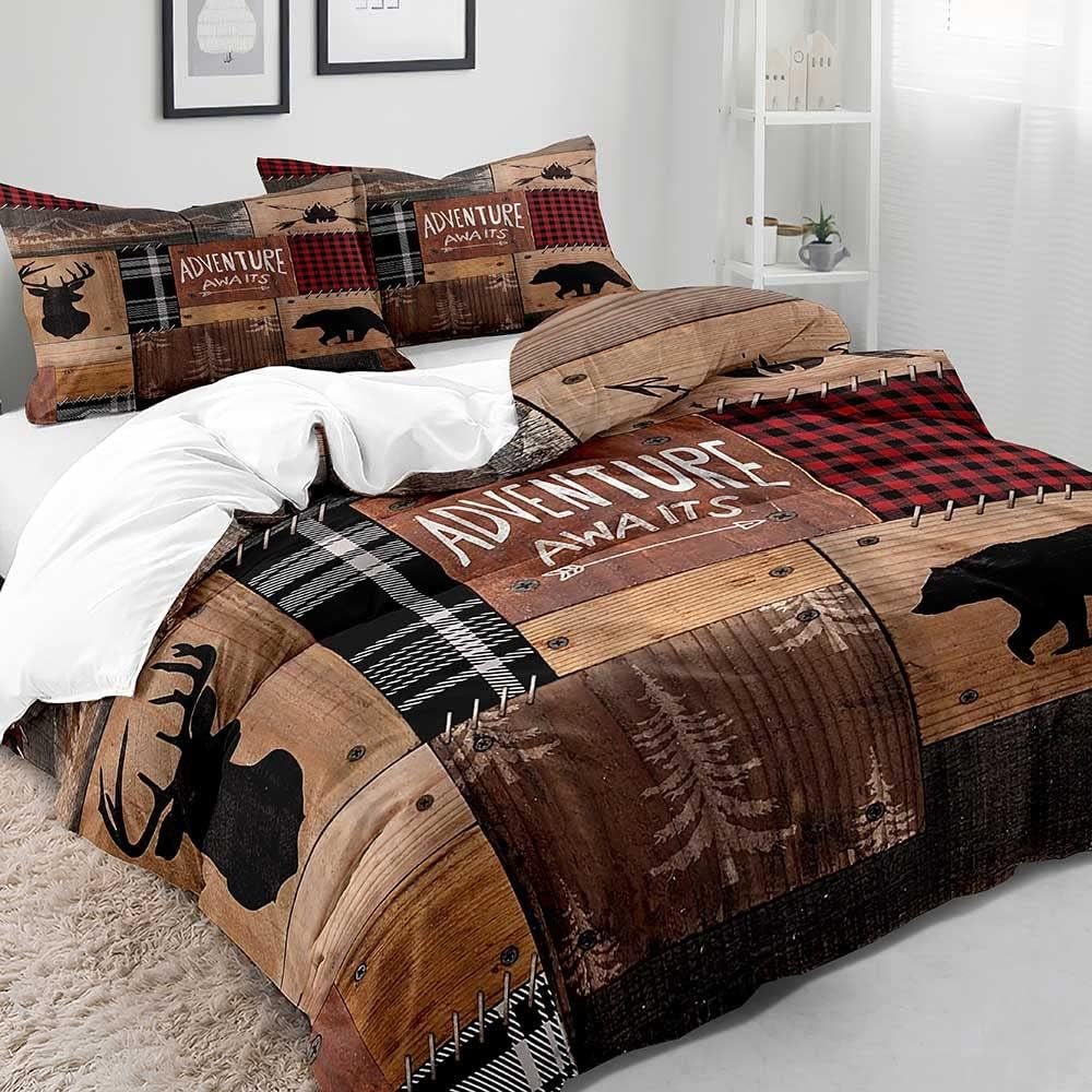 2Pcs/3Pcs Christmas Bedding Set Single Double Queen King Size Quilt Cover Pillowcases Set
