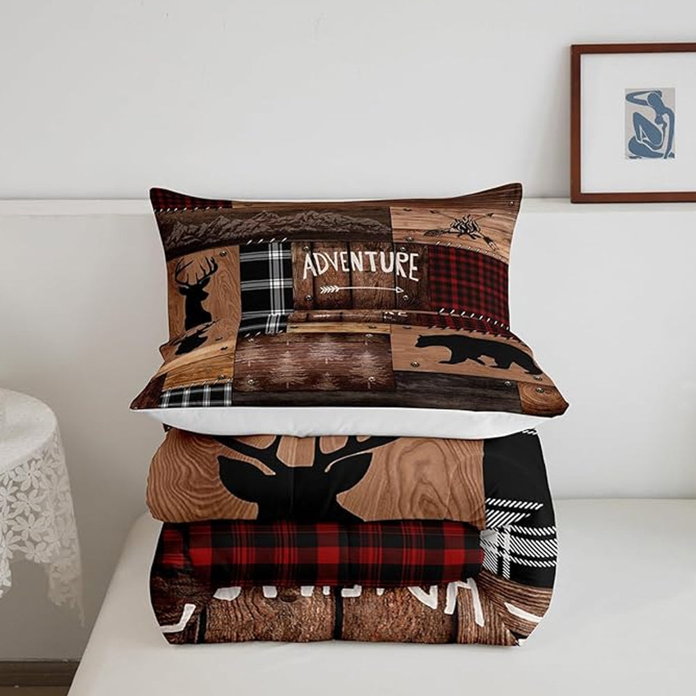 2Pcs/3Pcs Christmas Bedding Set Single Double Queen King Size Quilt Cover Pillowcases Set