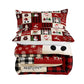 2Pcs/3Pcs Bedding Set Christmas Double Queen King Size Quilt Cover Pillowcases Set
