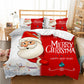 2Pcs/3Pcs Bedding Set Christmas Double Queen King Size Quilt Cover Pillowcases Set
