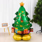 Reusable Self Standing Christmas Tree Balloons Foil Balloon Kit
