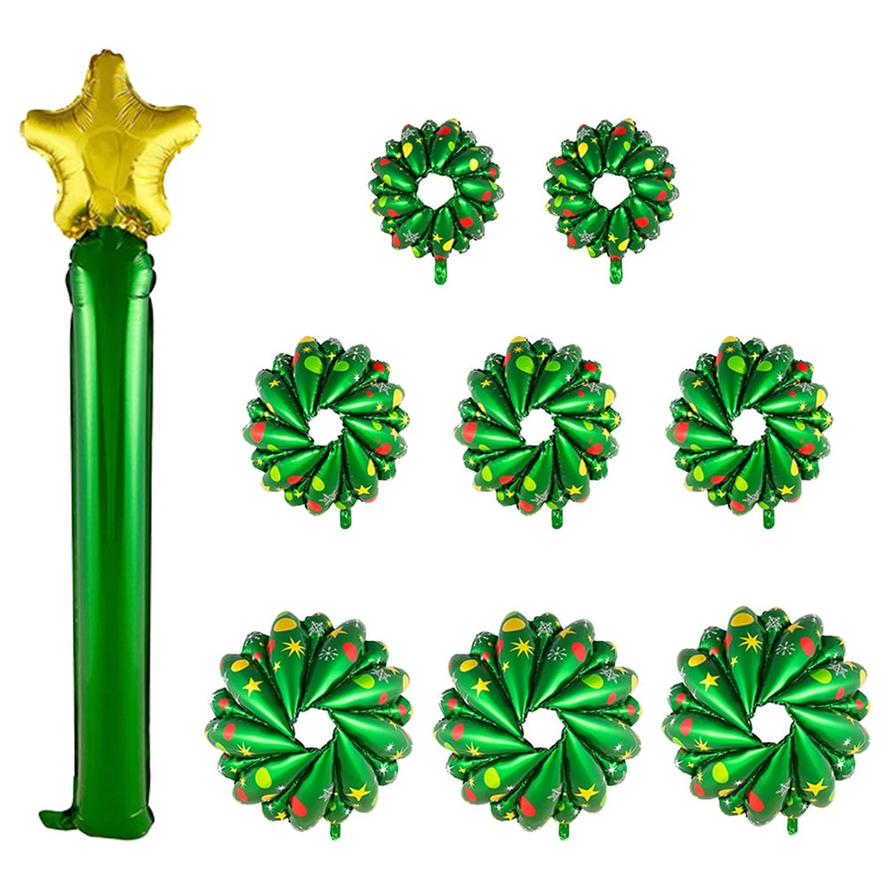 Reusable Self Standing Christmas Tree Balloons Foil Balloon Kit