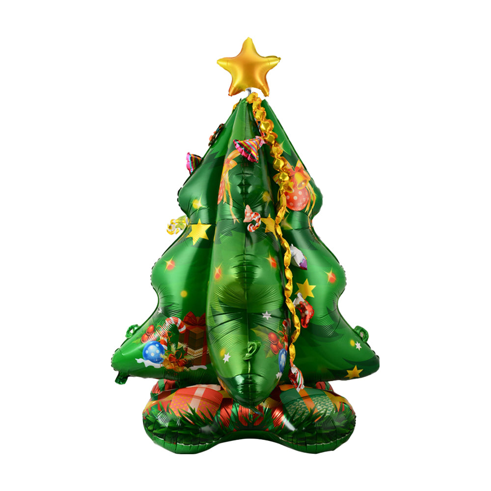 Reusable Self Standing Christmas Tree Balloons Foil Balloon Kit