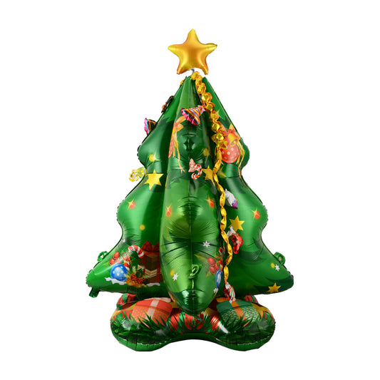 Reusable Self Standing Christmas Tree Balloons Foil Balloon Kit